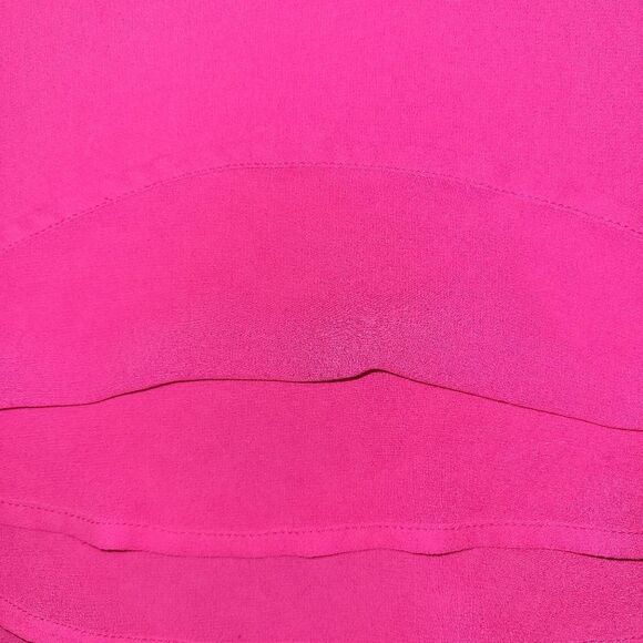 NWT Naked Zebra Hot Pink Strappy Double Layer Flowy Sleeveless Tank Top Blouse M - Picture 8 of 11